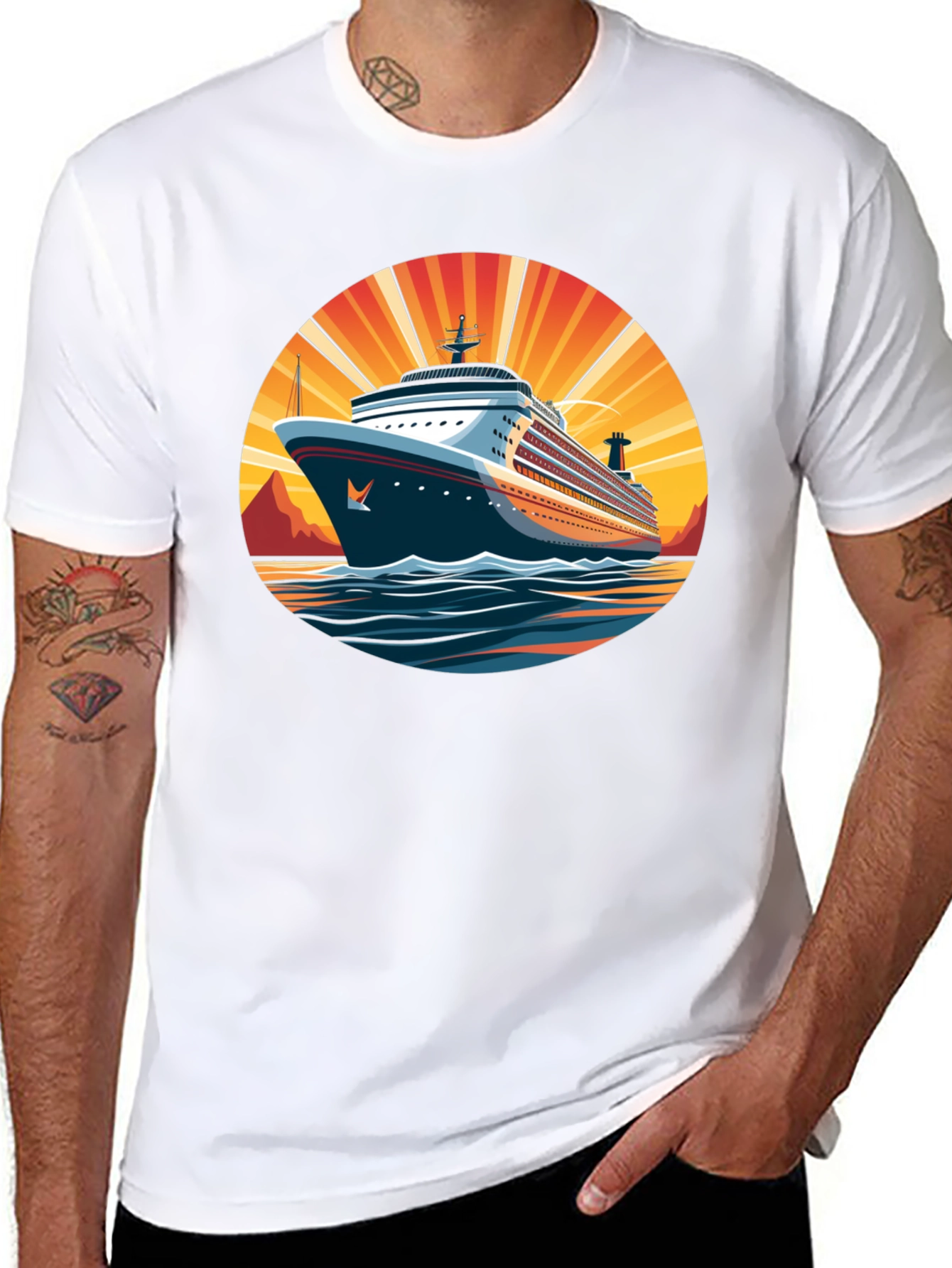Cruise Ship Graphic Tee - Sun & Sea Adventure