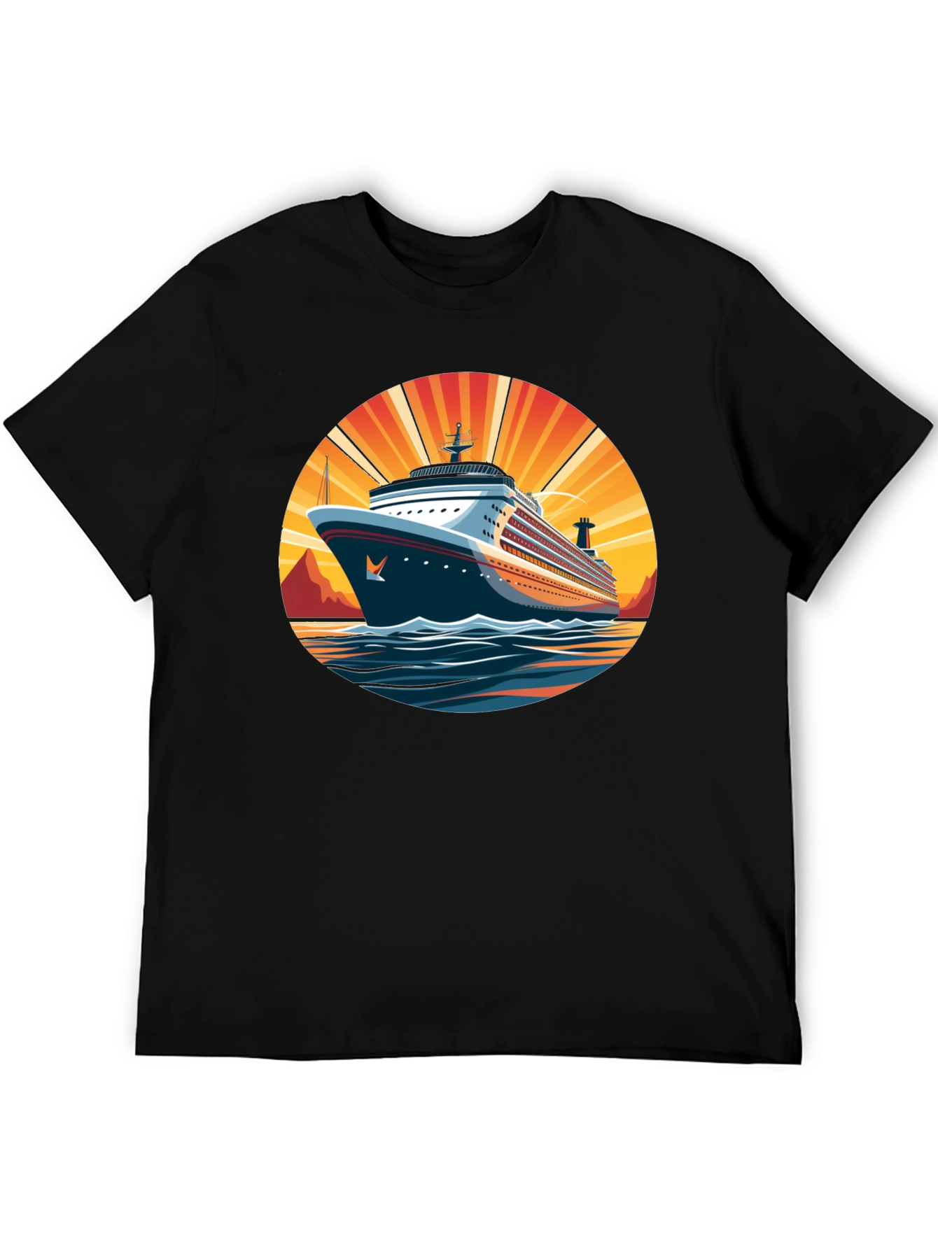Cruise Ship Graphic Tee - Sun & Sea Adventure