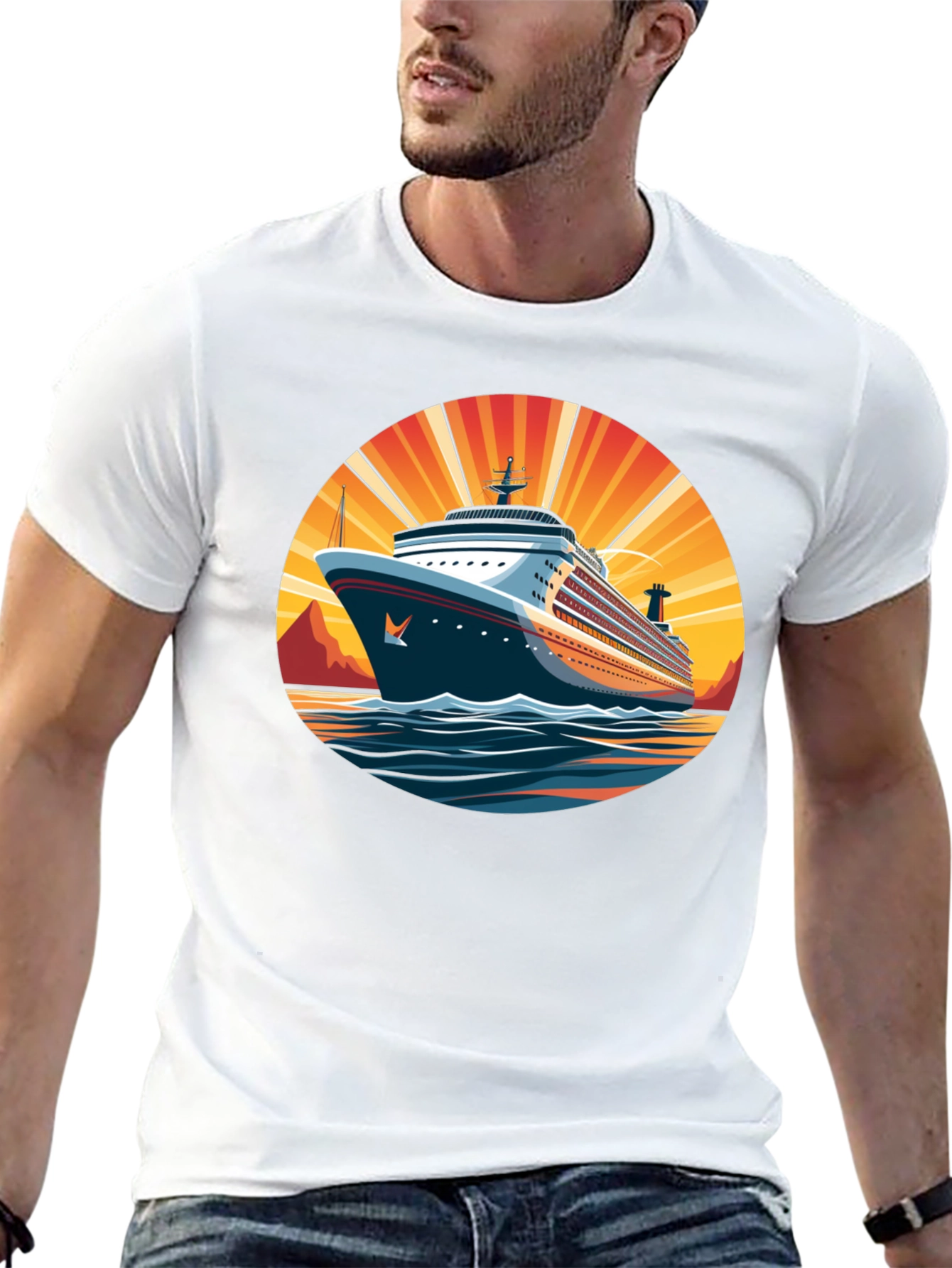 Cruise Ship Graphic Tee - Sun & Sea Adventure