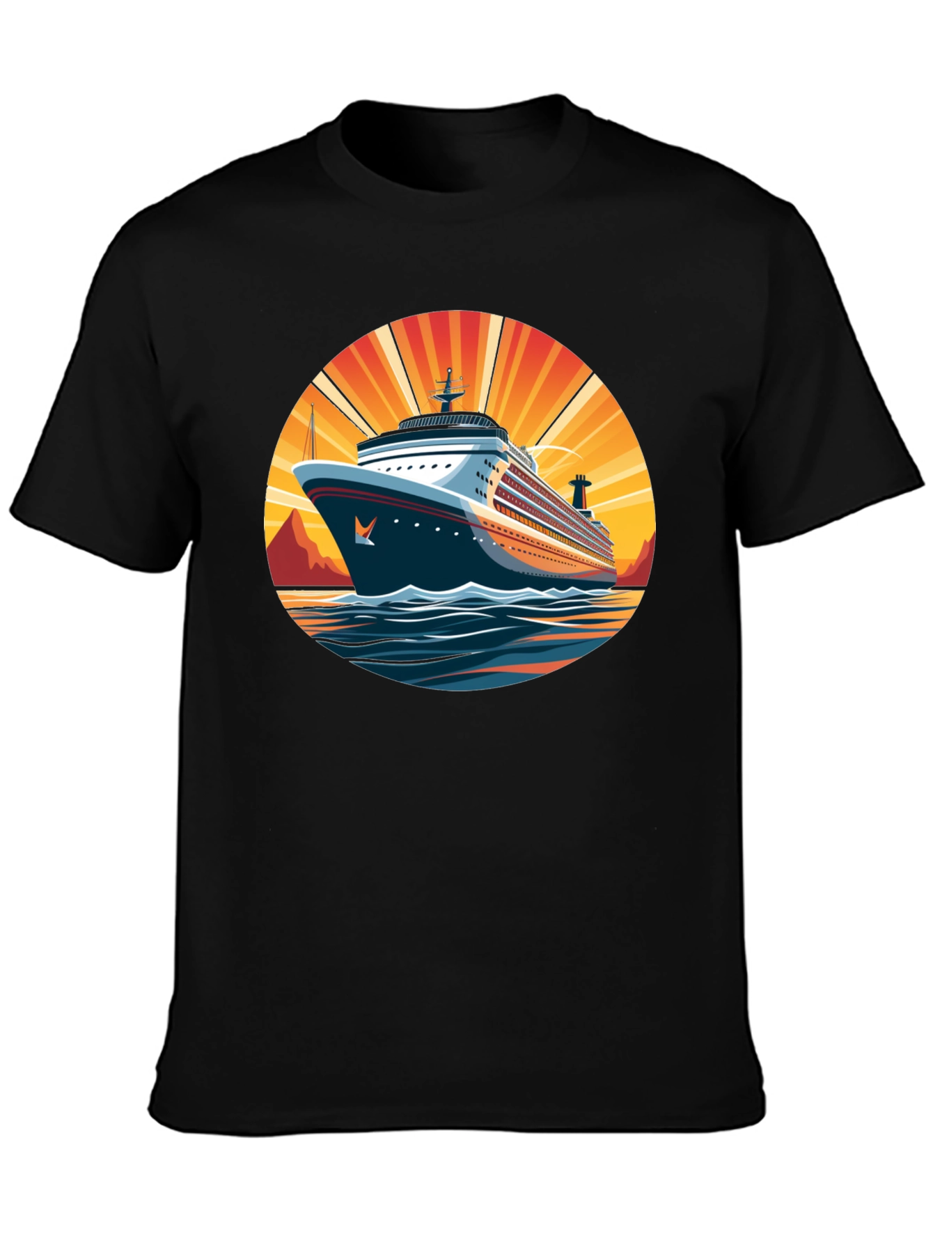 Cruise Ship Graphic Tee - Sun & Sea Adventure