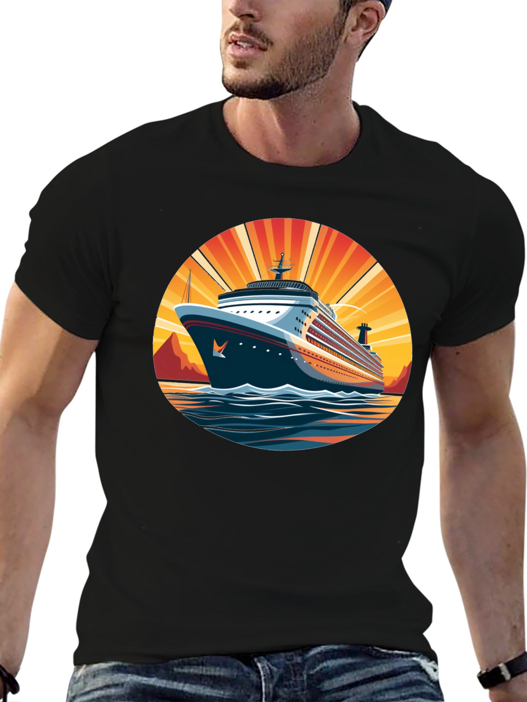 Cruise Ship Graphic Tee - Sun & Sea Adventure