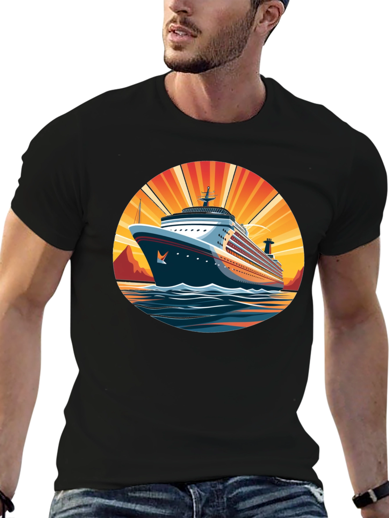 Cruise Ship Graphic Tee - Sun & Sea Adventure