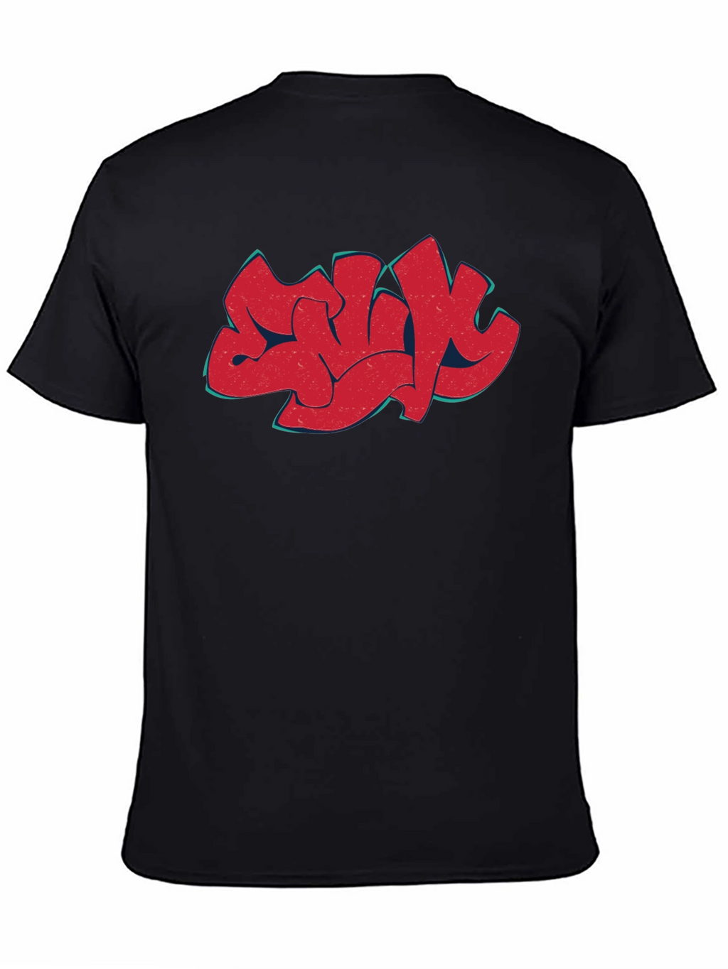 Urban Graffiti Art Black T-Shirt