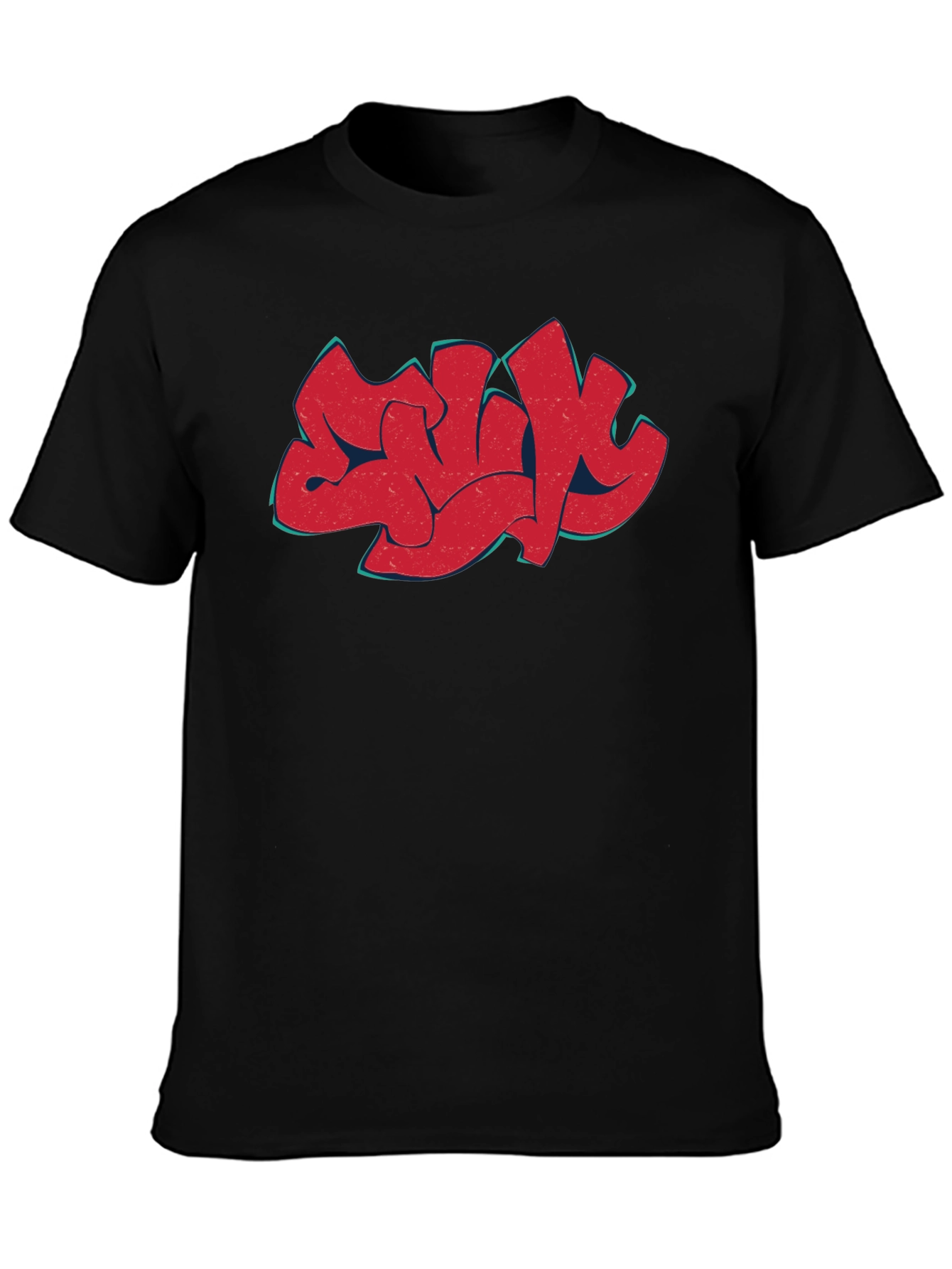 Urban Graffiti Art Black T-Shirt