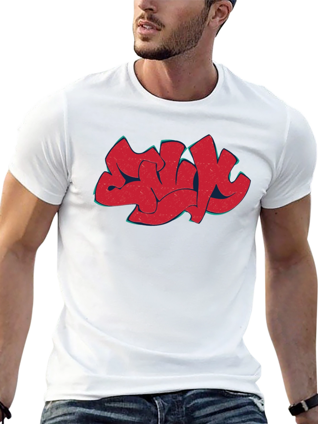 Urban Graffiti Art Black T-Shirt