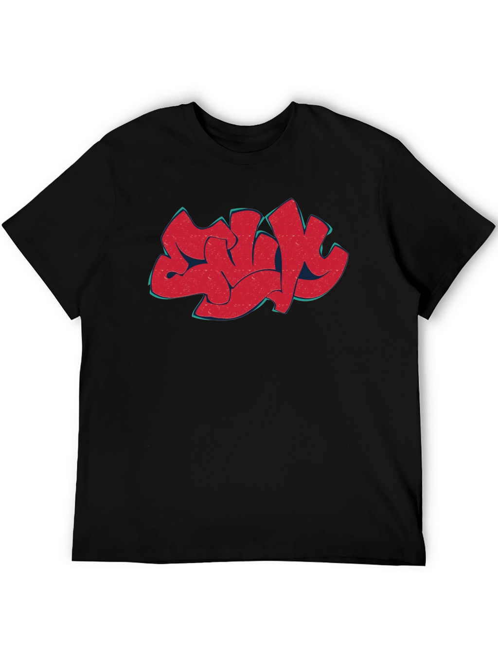 Urban Graffiti Art Black T-Shirt