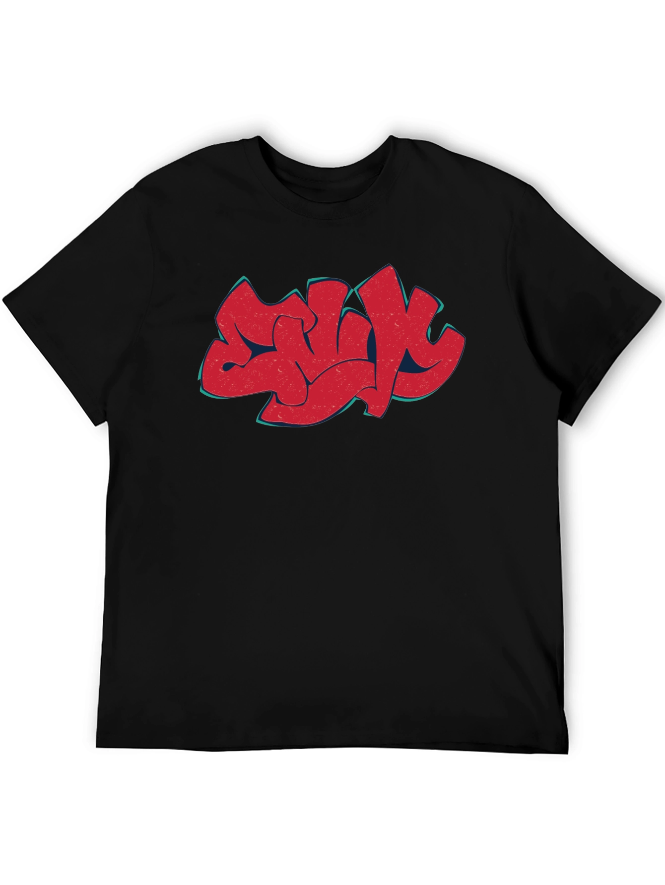 Urban Graffiti Art Black T-Shirt