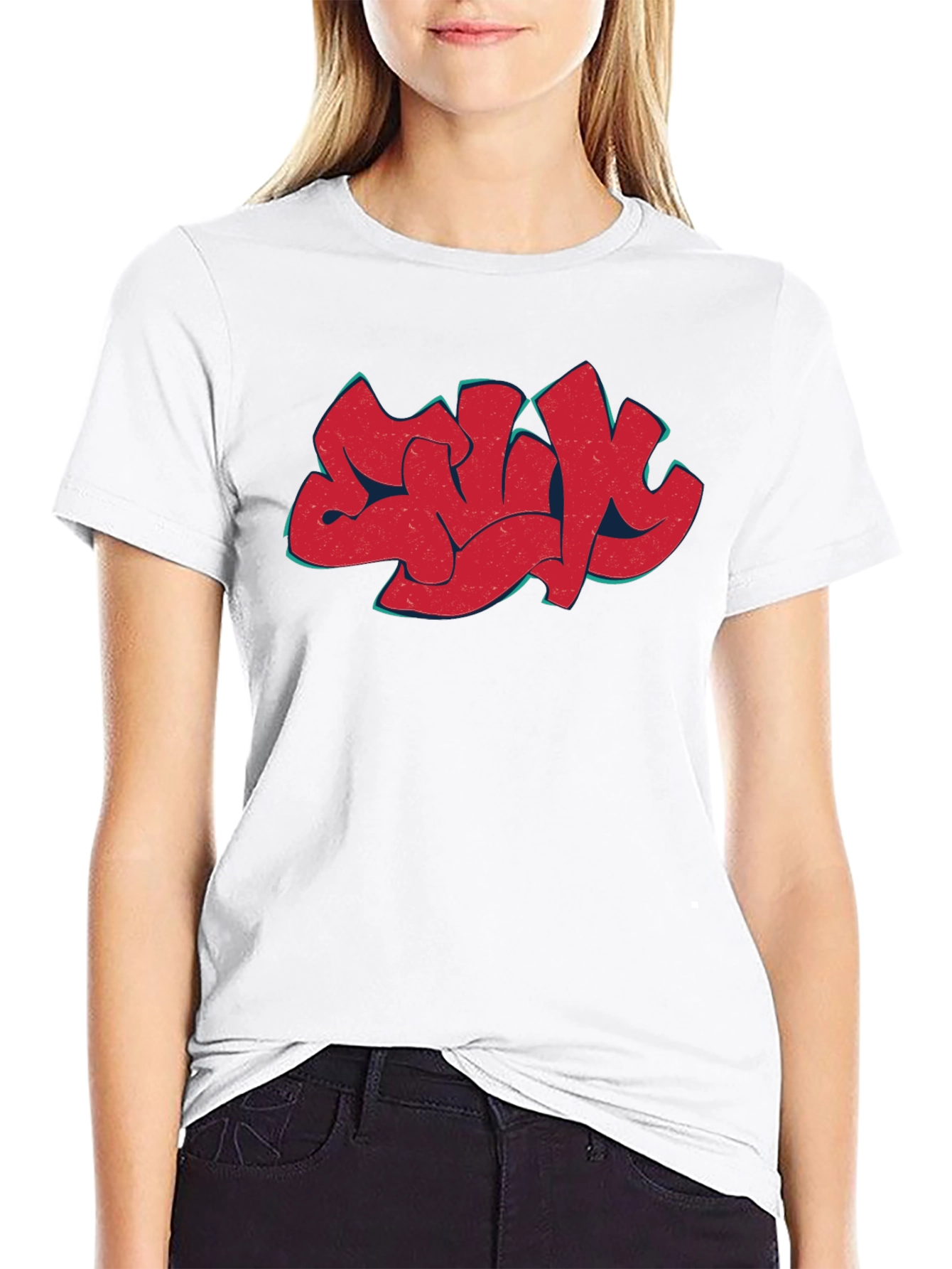 Urban Graffiti Art Black T-Shirt