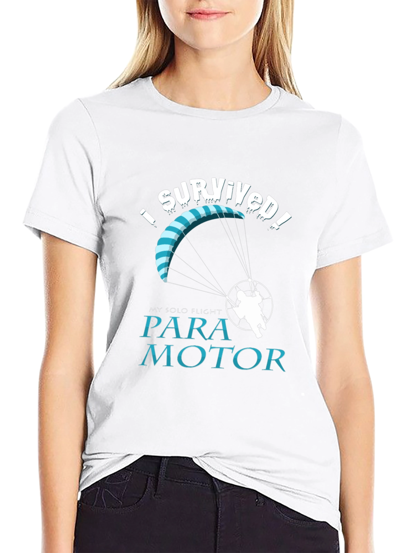 I Survived Solo Flight Paramotor T-Shirt