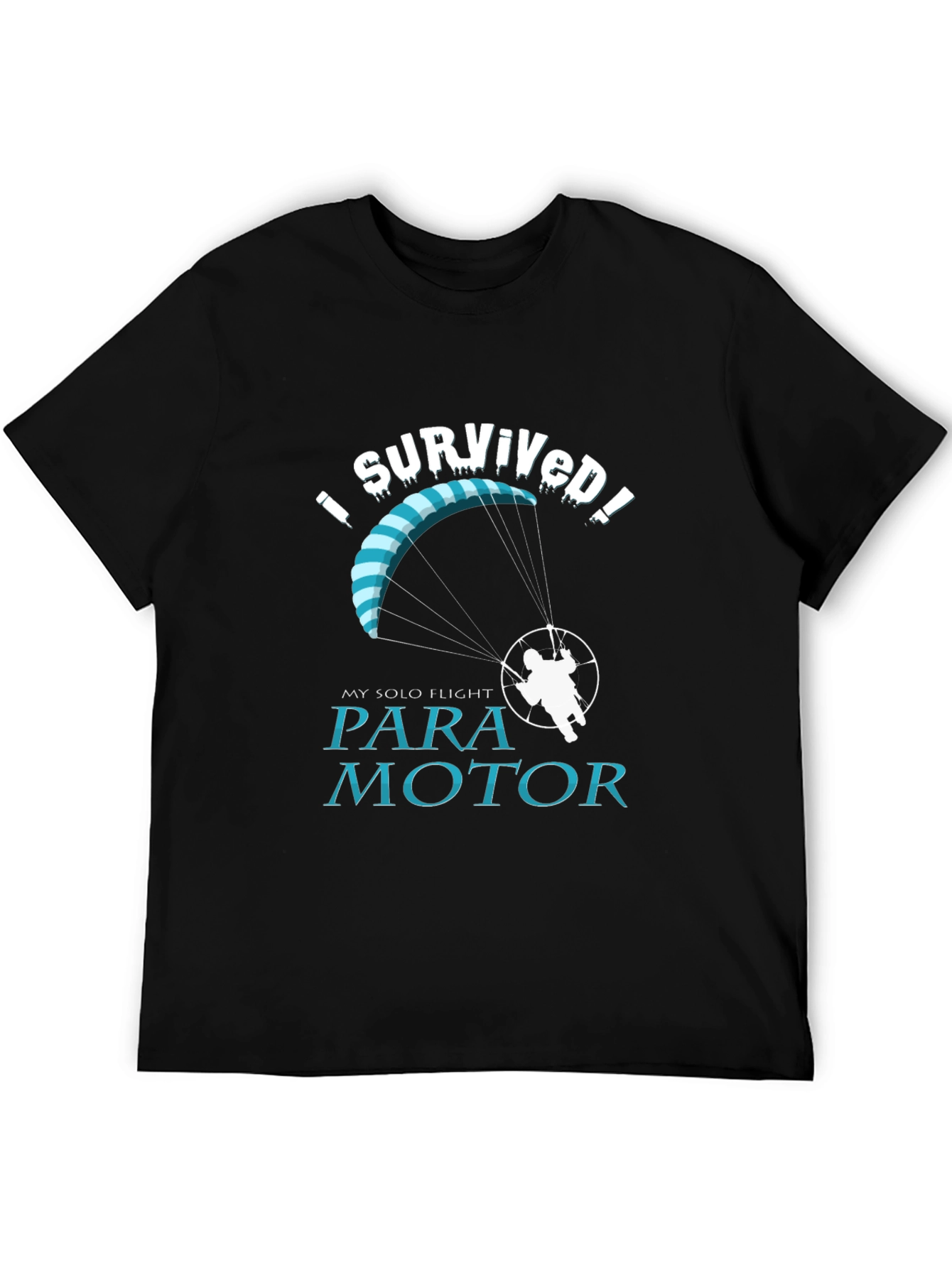 I Survived Solo Flight Paramotor T-Shirt
