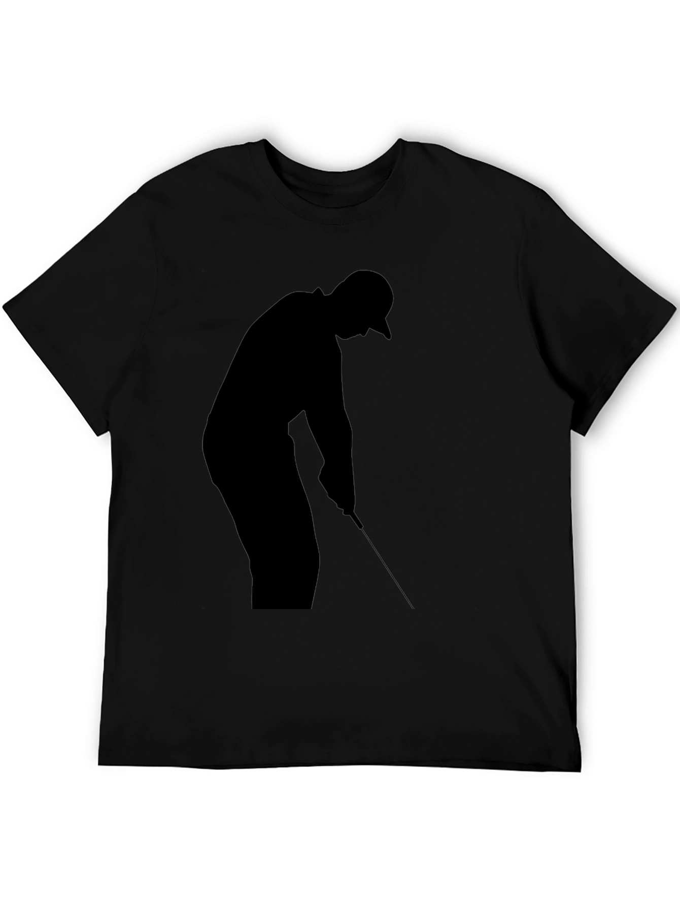 Golf Silhouette Black T-Shirt