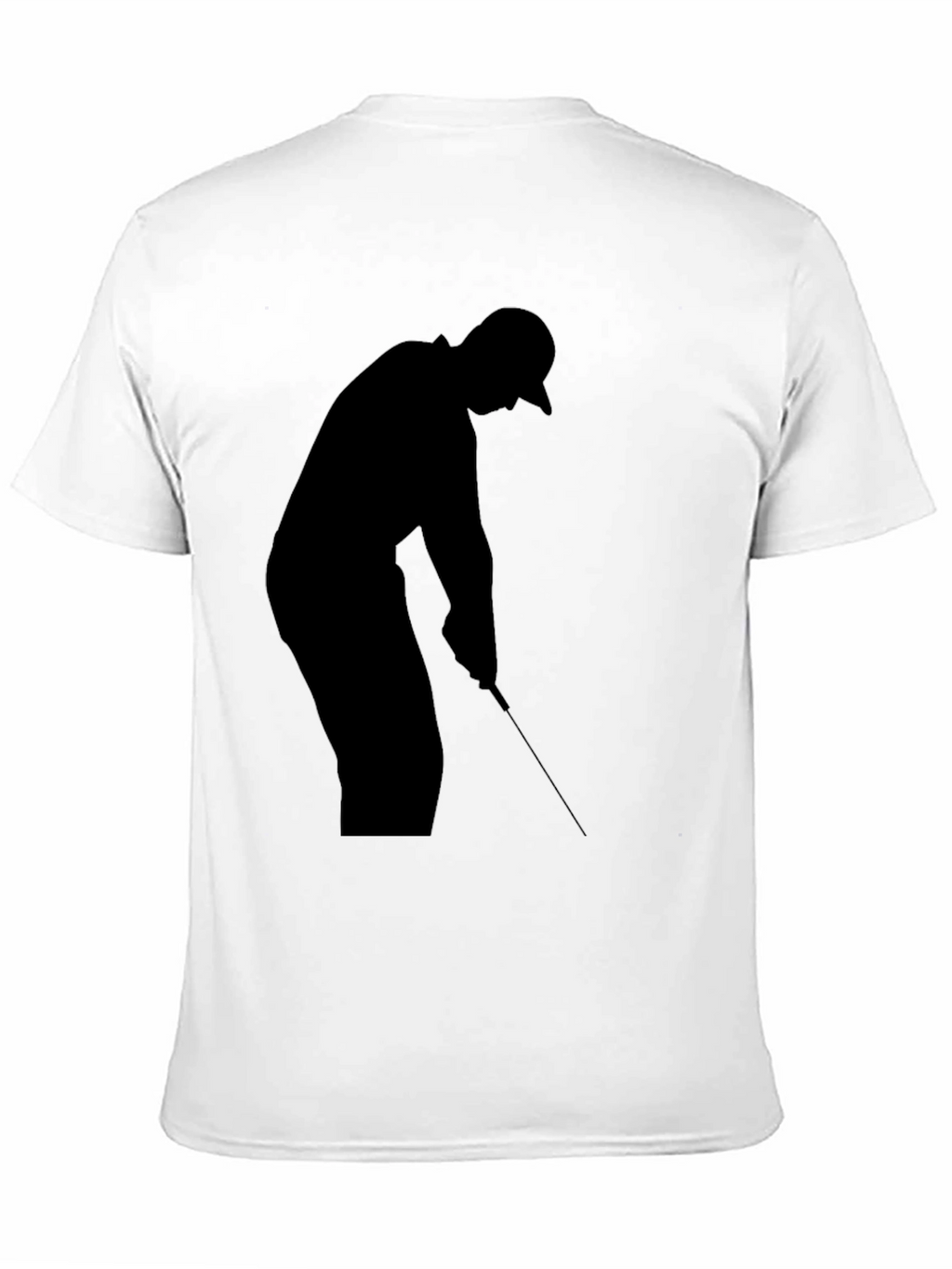 Golf Silhouette Black T-Shirt