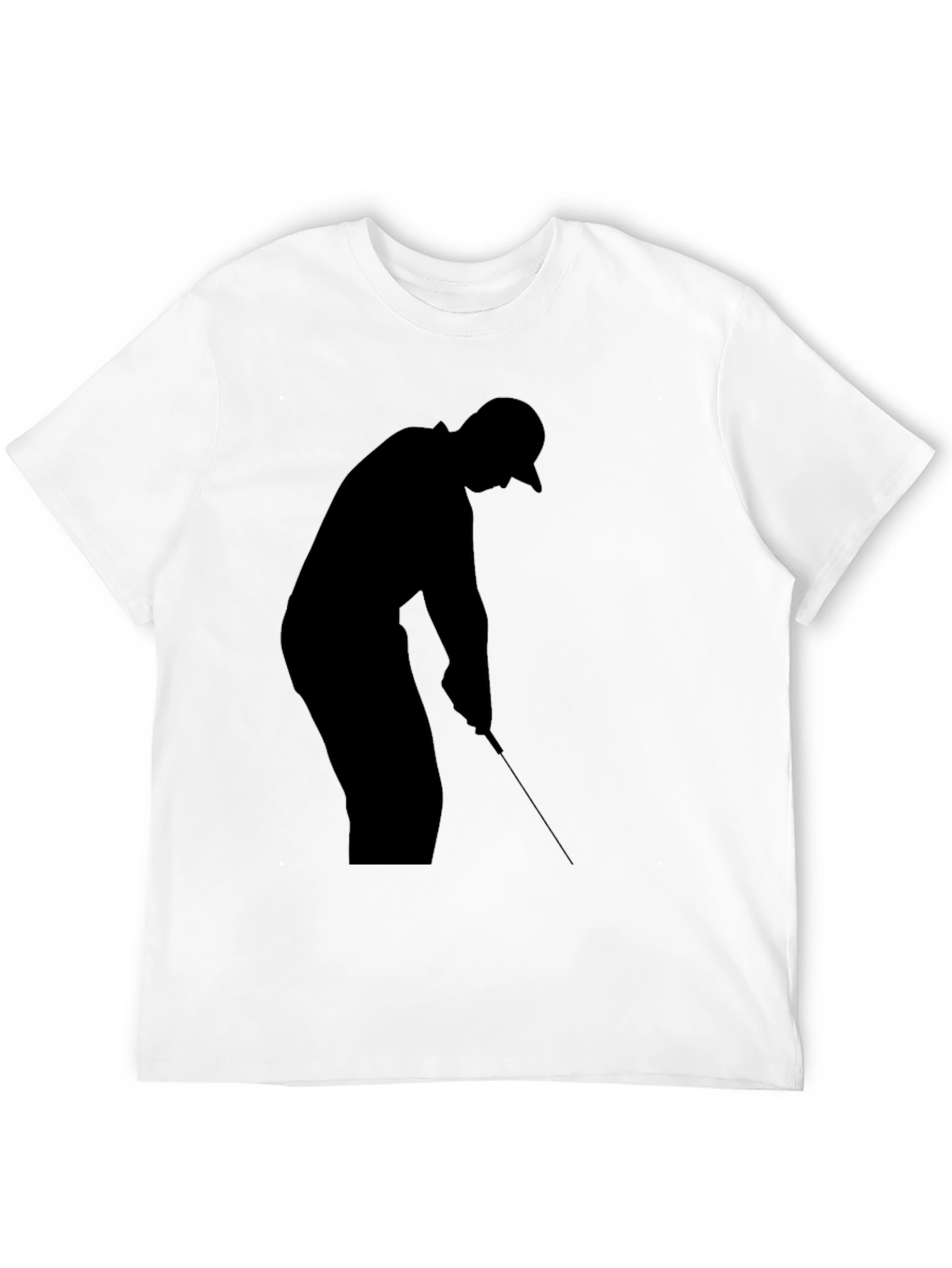 Golf Silhouette Black T-Shirt