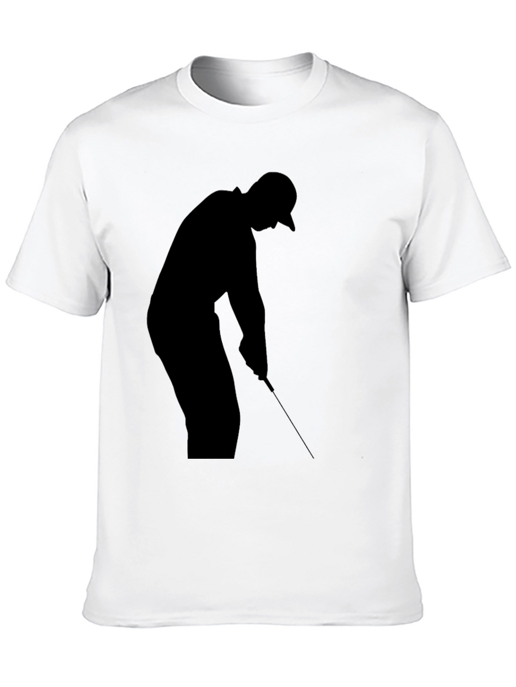 Golf Silhouette Black T-Shirt