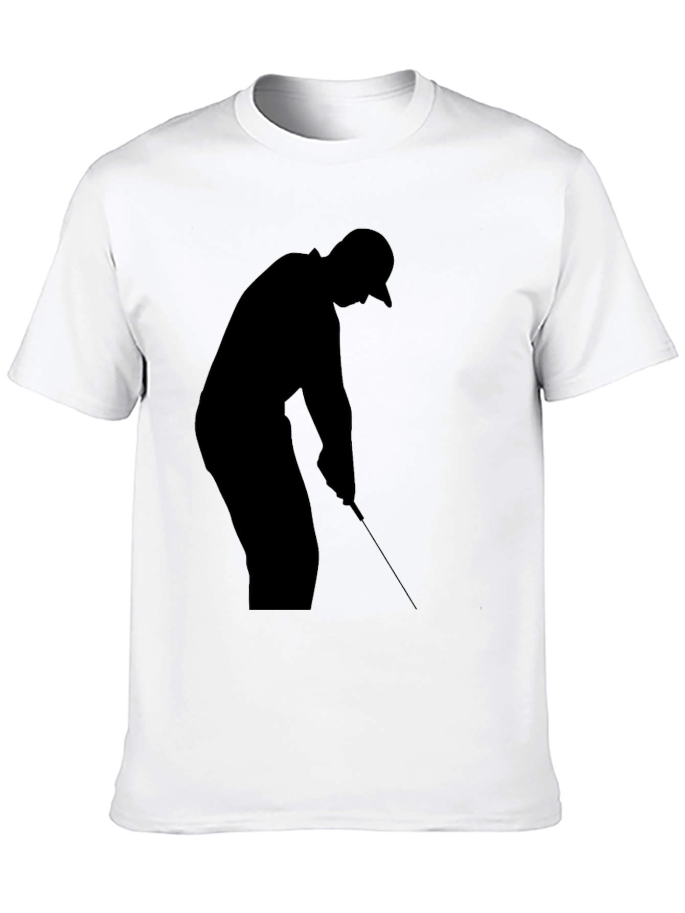 Golf Silhouette Black T-Shirt