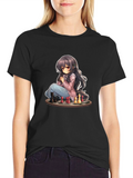 Anime Chess T-Shirt - Unique Graphic Tee