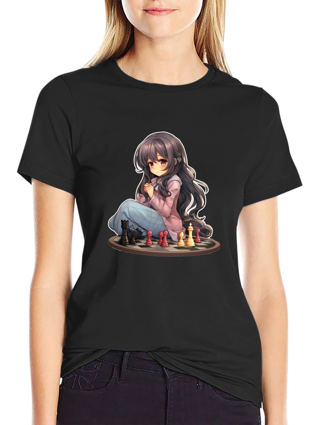 Anime Chess T-Shirt - Unique Graphic Tee