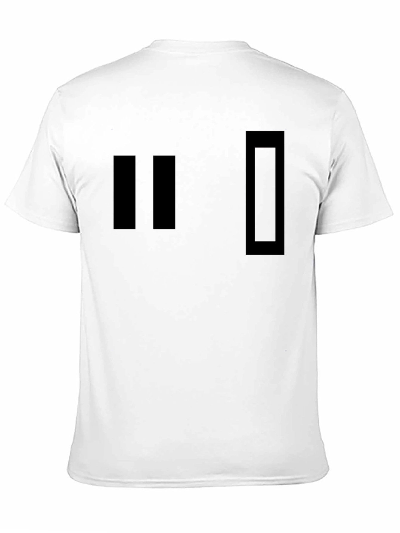 Minimalist Black Graphic Tee - Retro Design