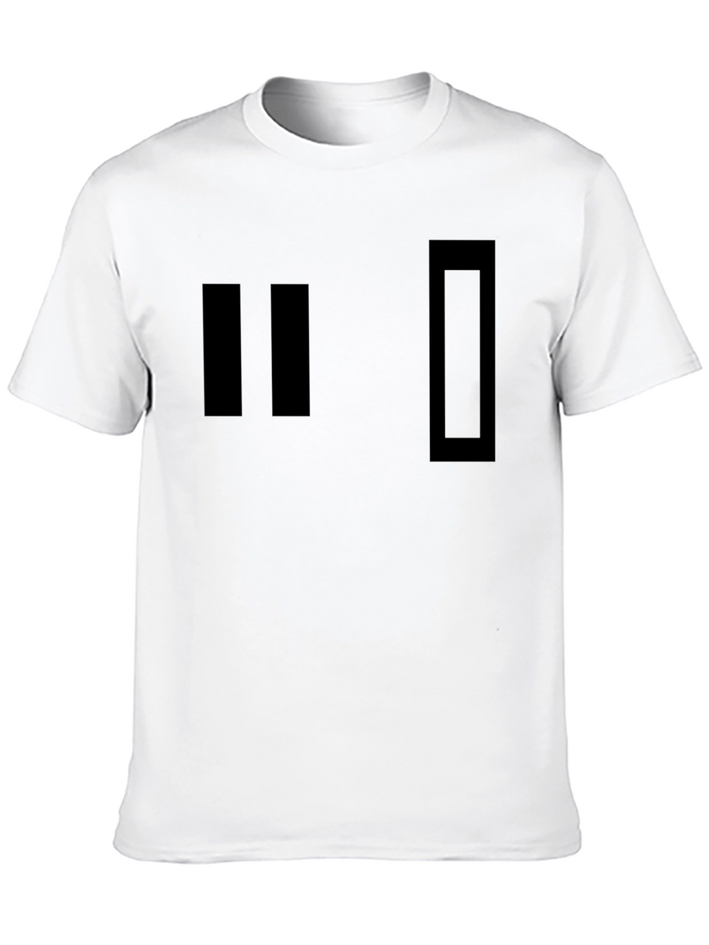 Minimalist Black Graphic Tee - Retro Design