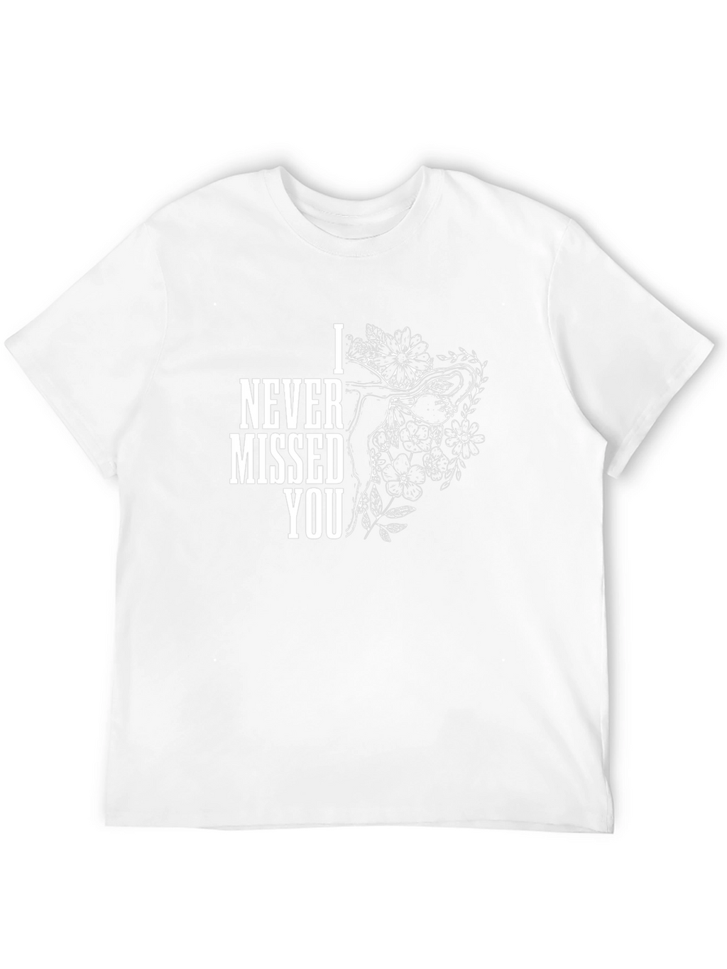I Never Missed You Graphic Tee - Black Cotton