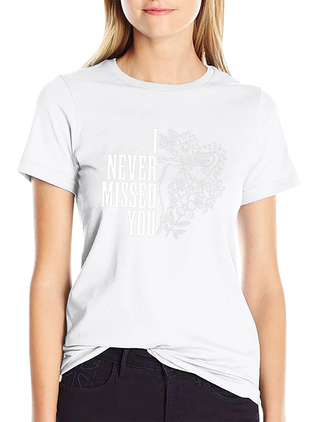 I Never Missed You Graphic Tee - Black Cotton