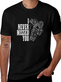 I Never Missed You Graphic Tee - Black Cotton