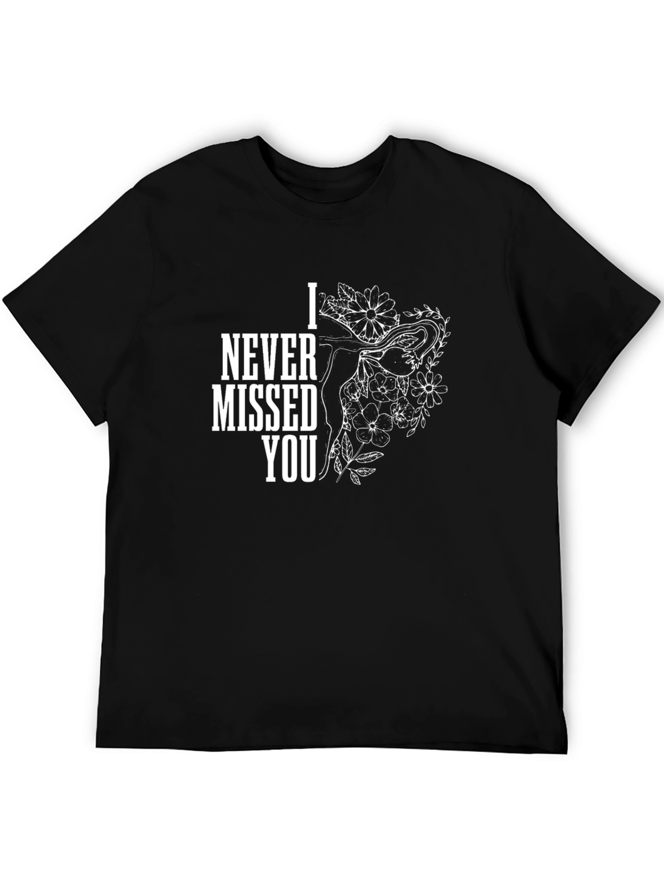 I Never Missed You Graphic Tee - Black Cotton
