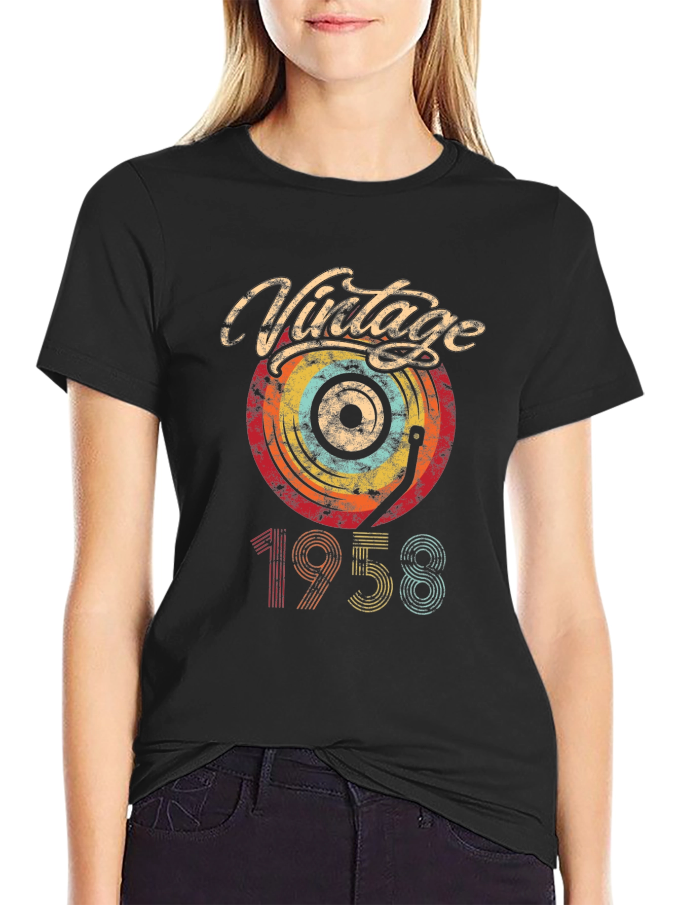 Vintage 1958 Vinyl Record T-Shirt