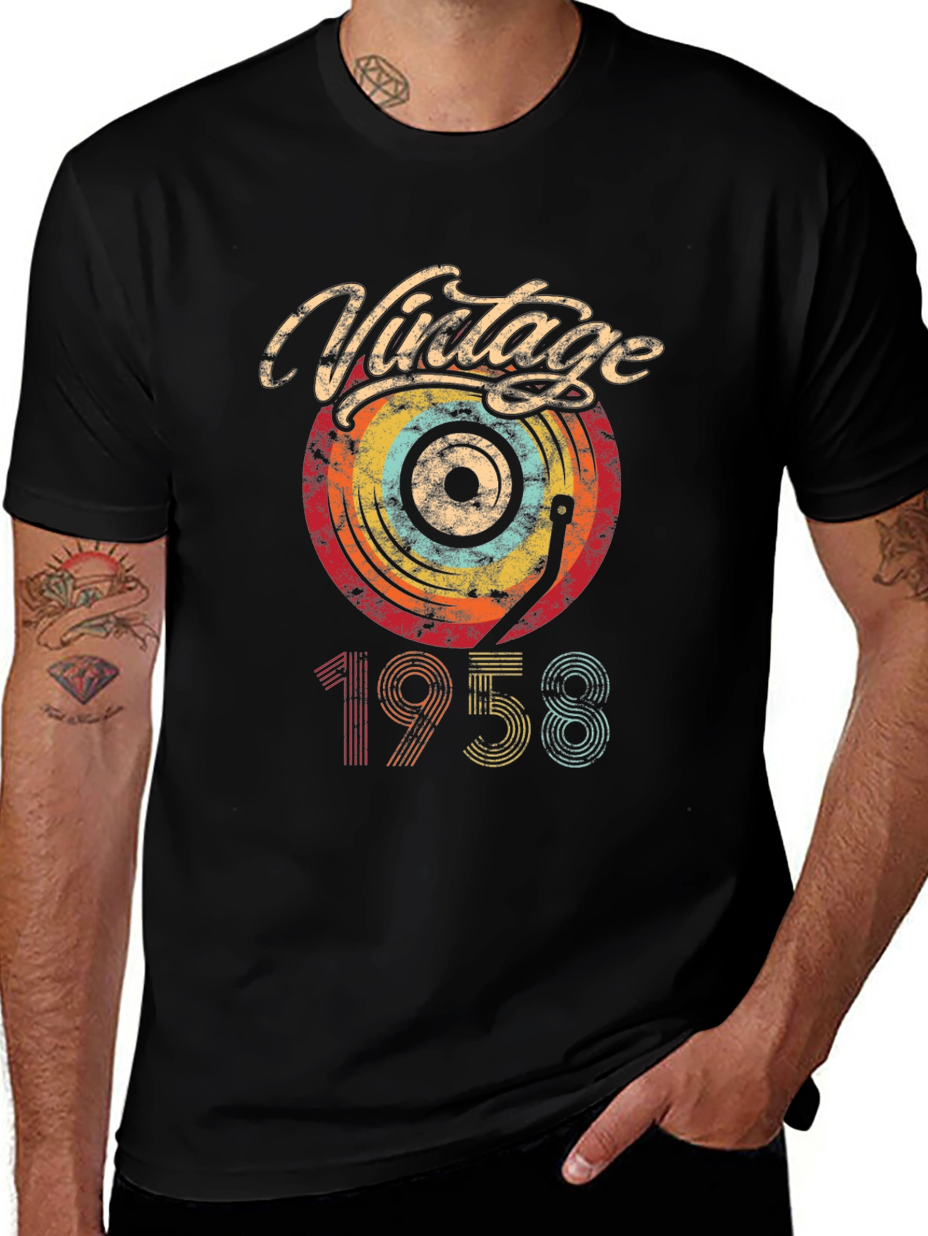 Vintage 1958 Vinyl Record T-Shirt