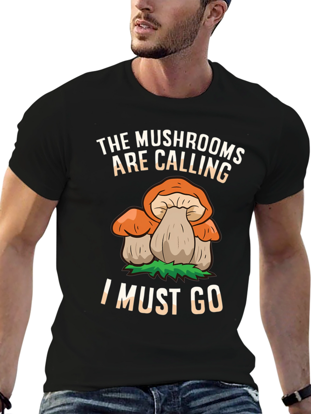 Mushroom Calling T-Shirt - Nature Lover Gift