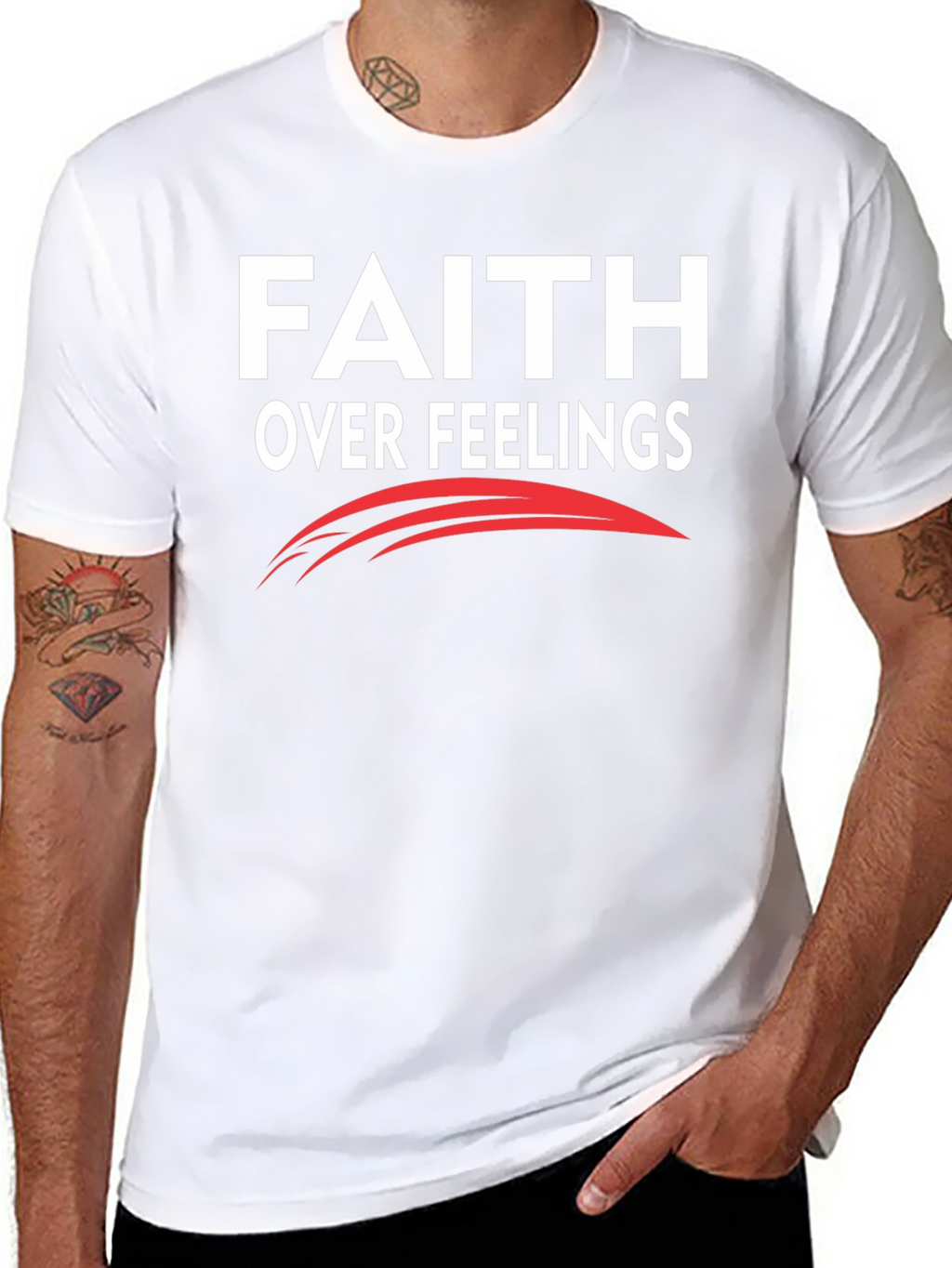 Faith Over Feelings Graphic T-Shirt