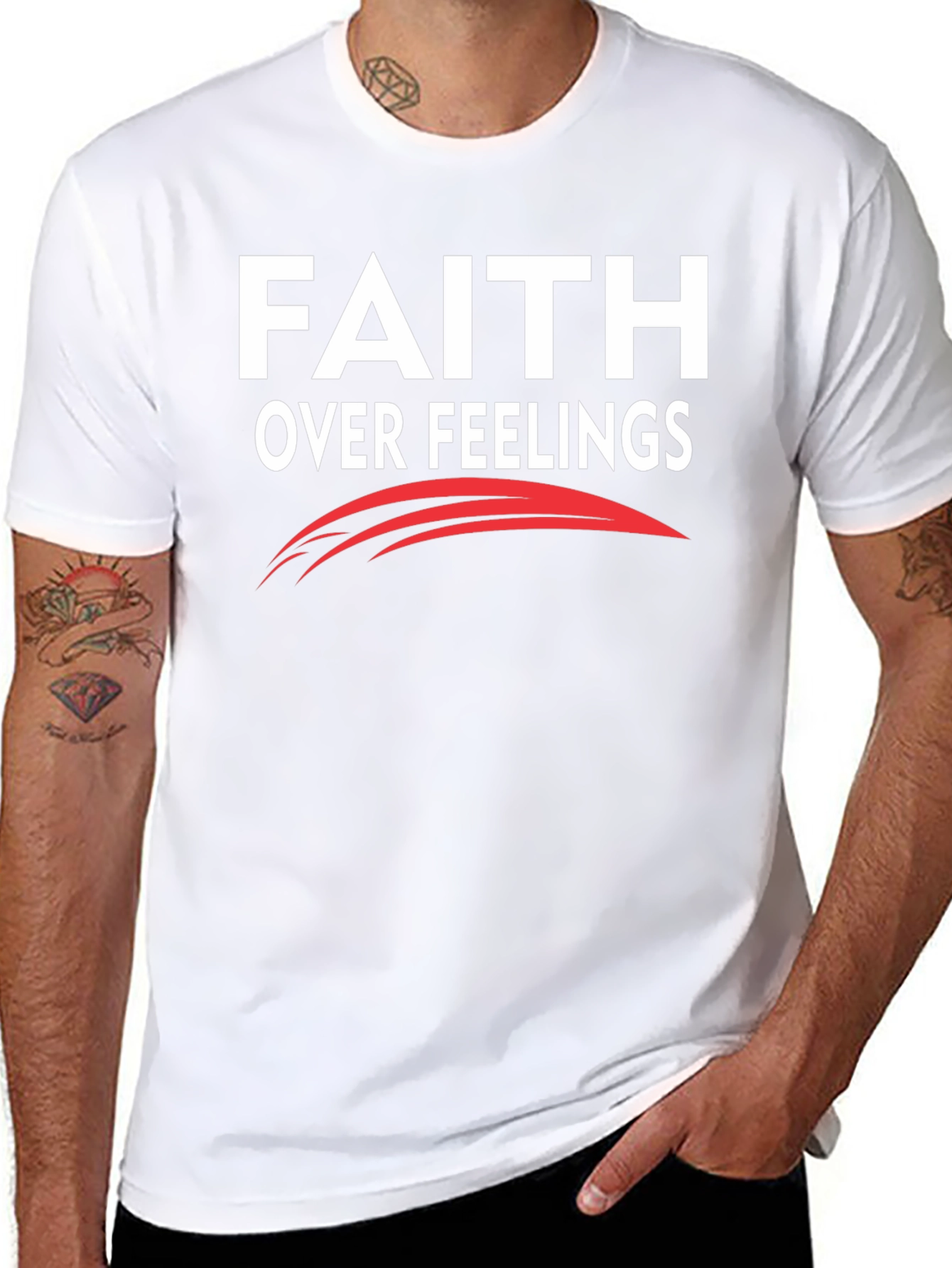 Faith Over Feelings Graphic T-Shirt
