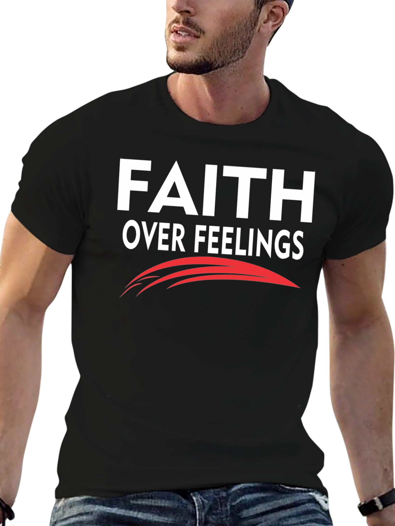 Faith Over Feelings Graphic T-Shirt
