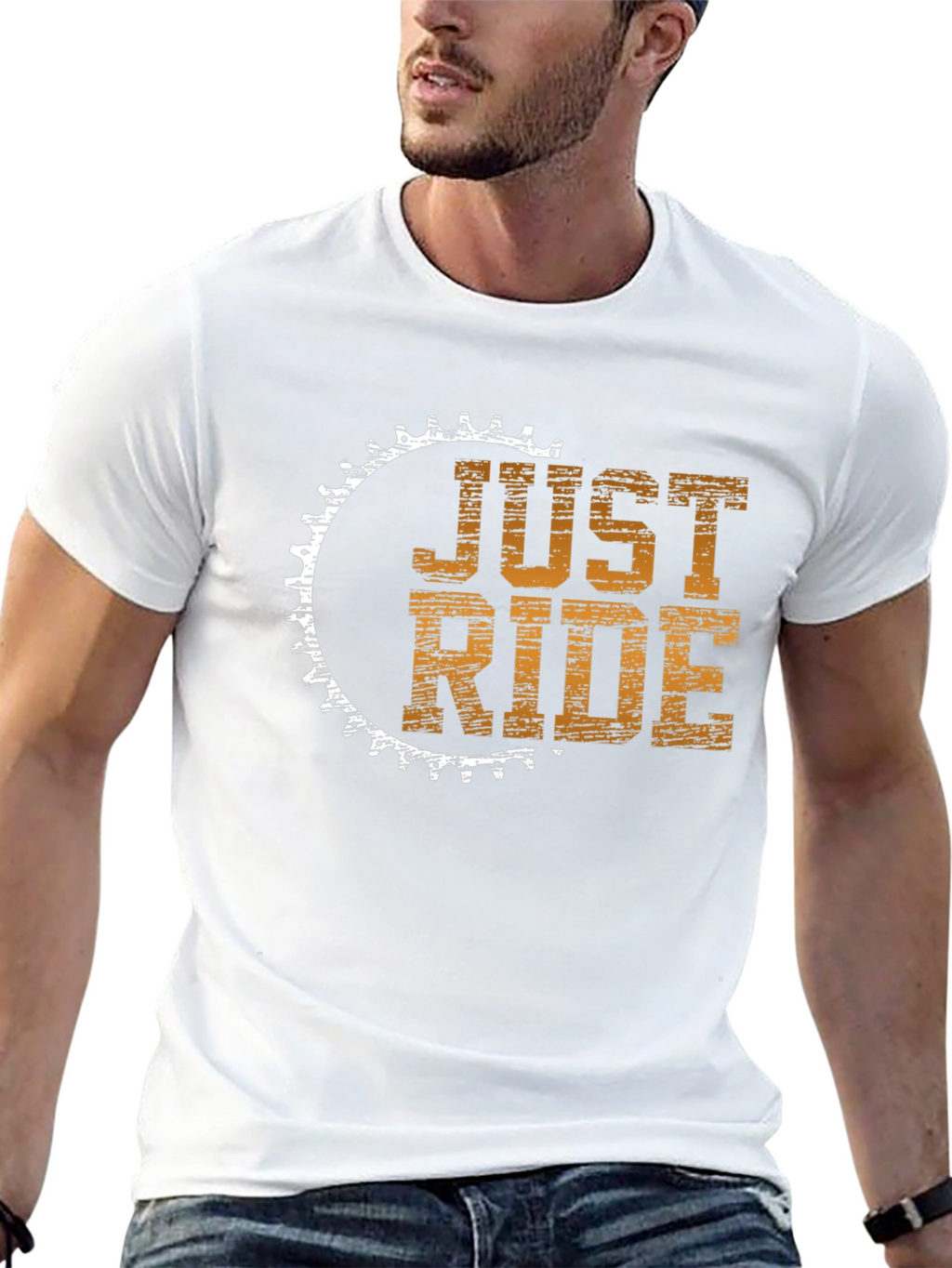 Just Ride Graphic Tee - Cycling Enthusiast T-Shirt