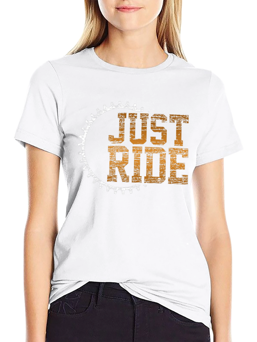 Just Ride Graphic Tee - Cycling Enthusiast T-Shirt