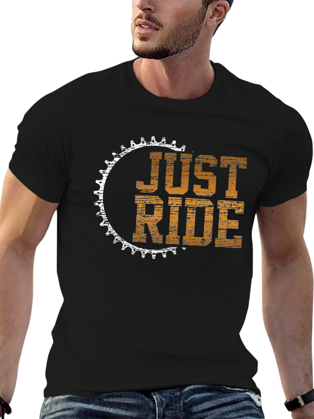 Just Ride Graphic Tee - Cycling Enthusiast T-Shirt
