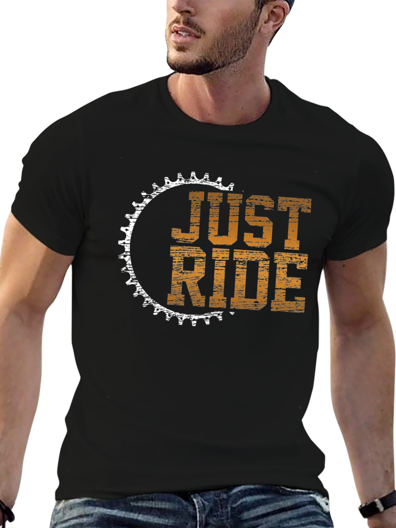 Just Ride Graphic Tee - Cycling Enthusiast T-Shirt