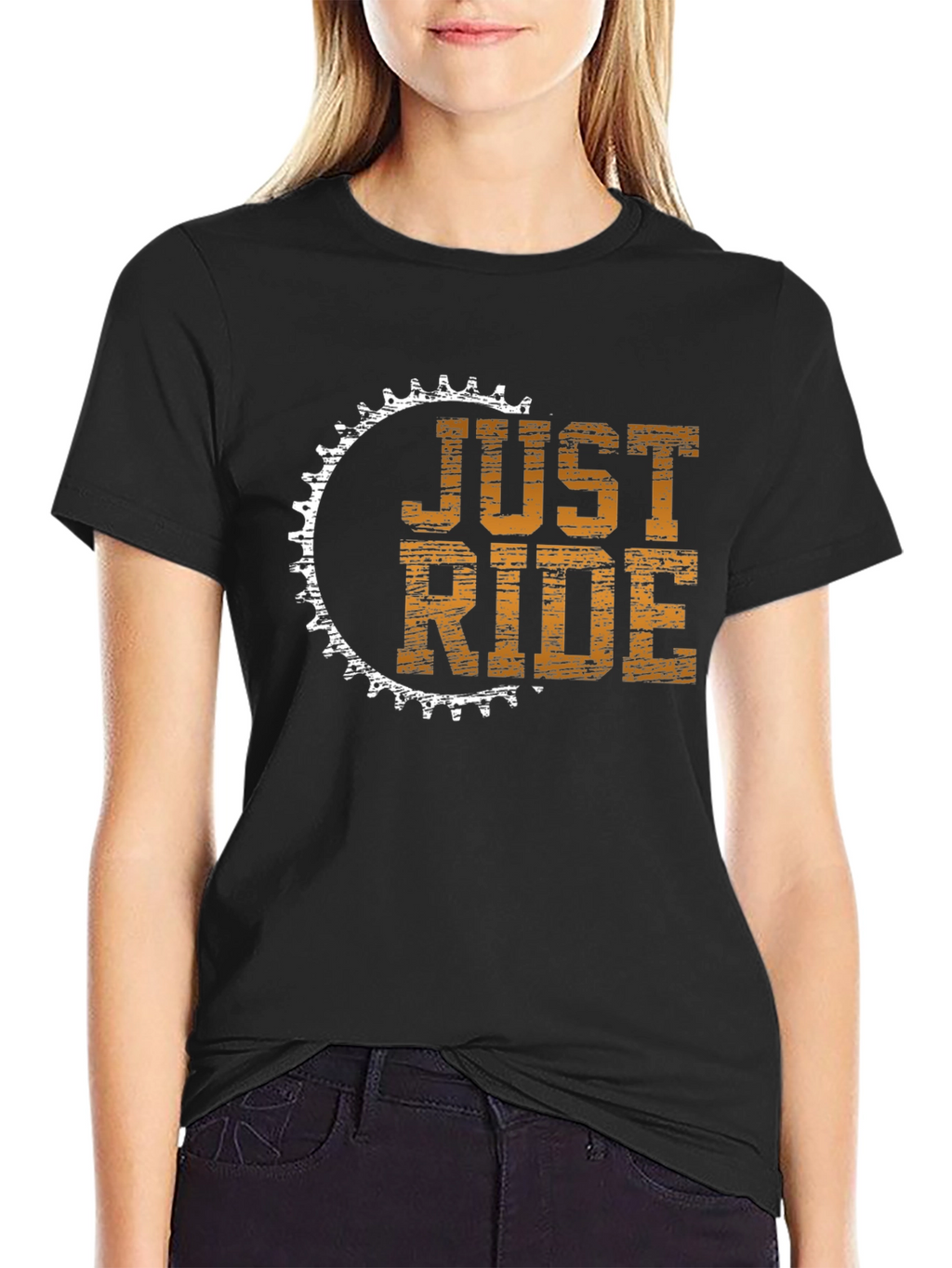 Just Ride Graphic Tee - Cycling Enthusiast T-Shirt