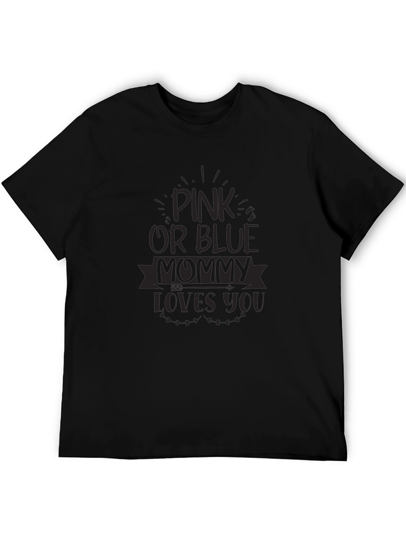 Pink or Blue Mommy Loves You Gender Reveal T-Shirt
