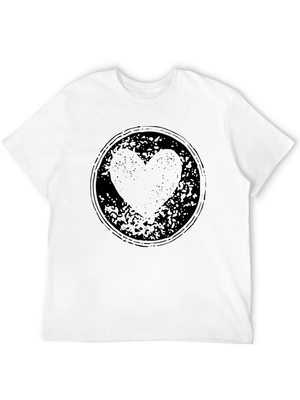 Grunge Heart Graphic T-Shirt