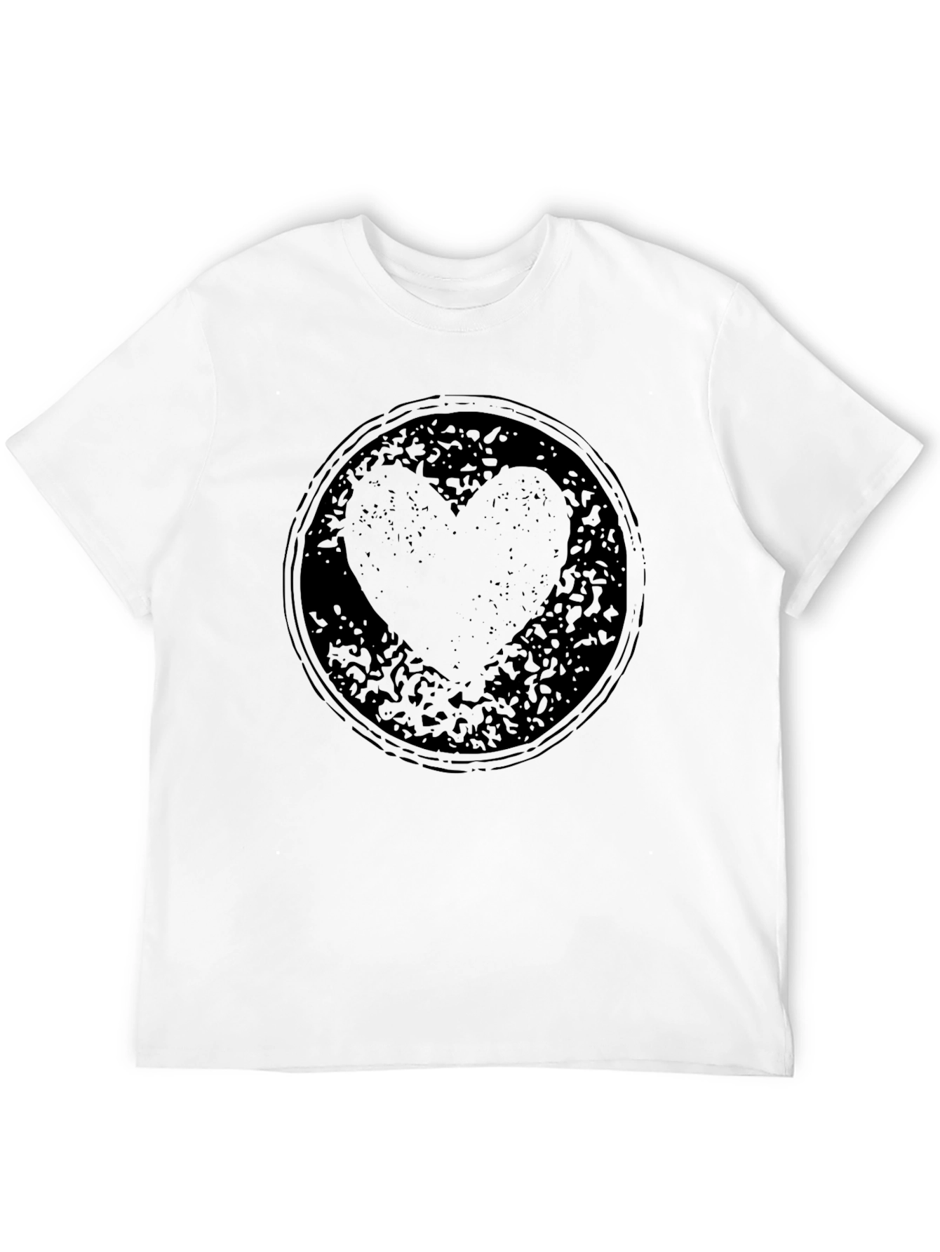 Grunge Heart Graphic T-Shirt