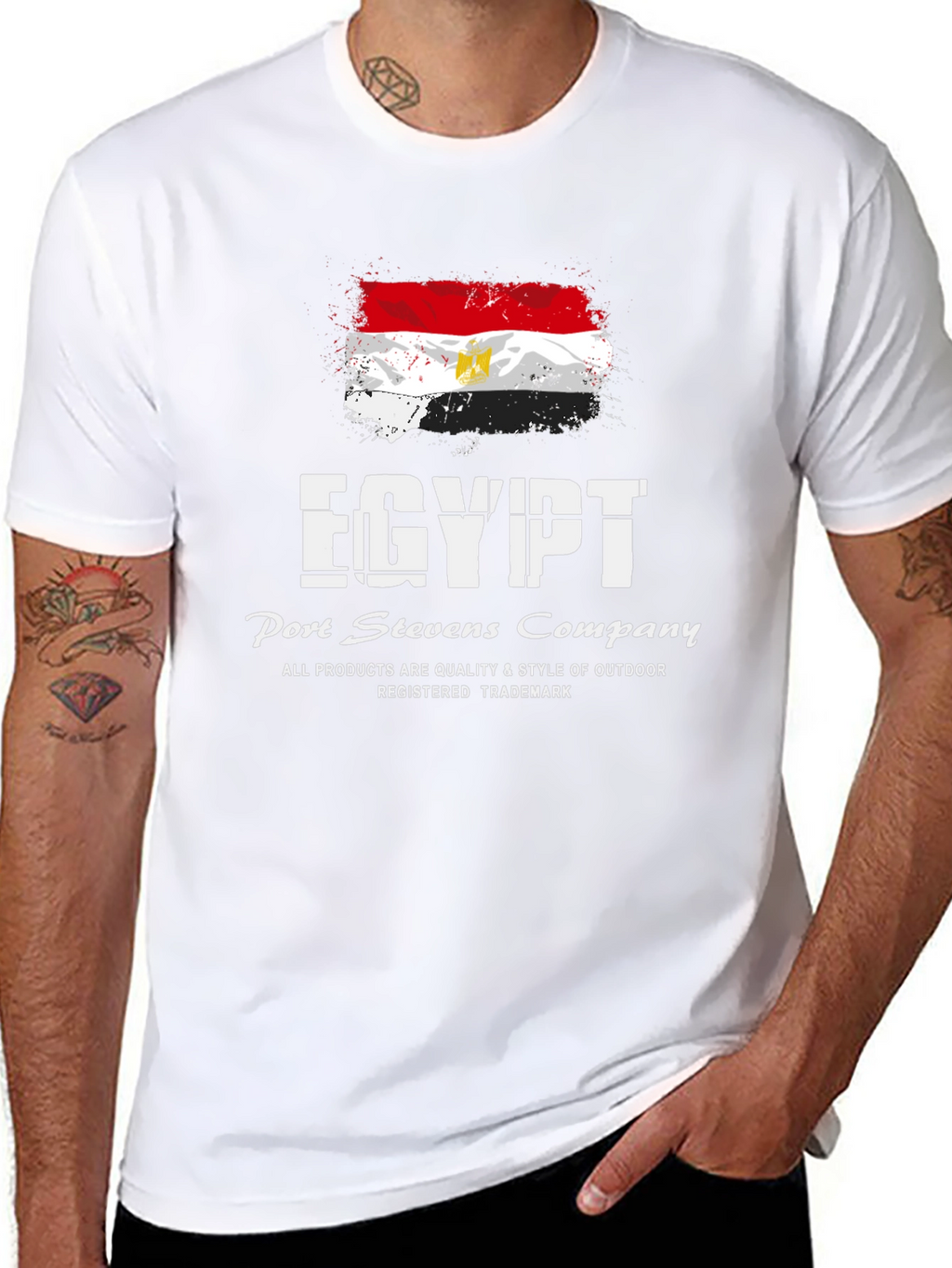 Egypt Flag Graphic T-Shirt - Port Stevens Company