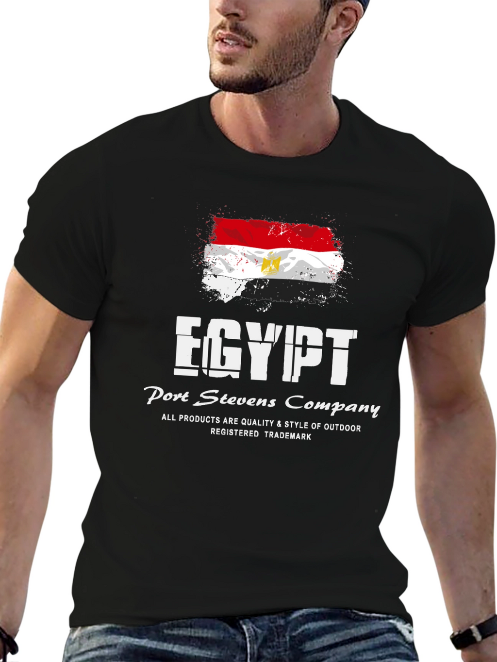 Egypt Flag Graphic T-Shirt - Port Stevens Company