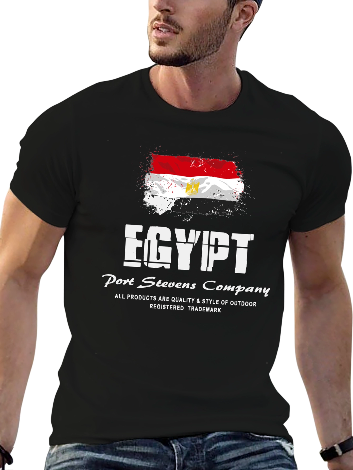 Egypt Flag Graphic T-Shirt - Port Stevens Company