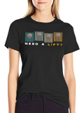 Need a Lift? Hot Air Balloon Graphic Tee