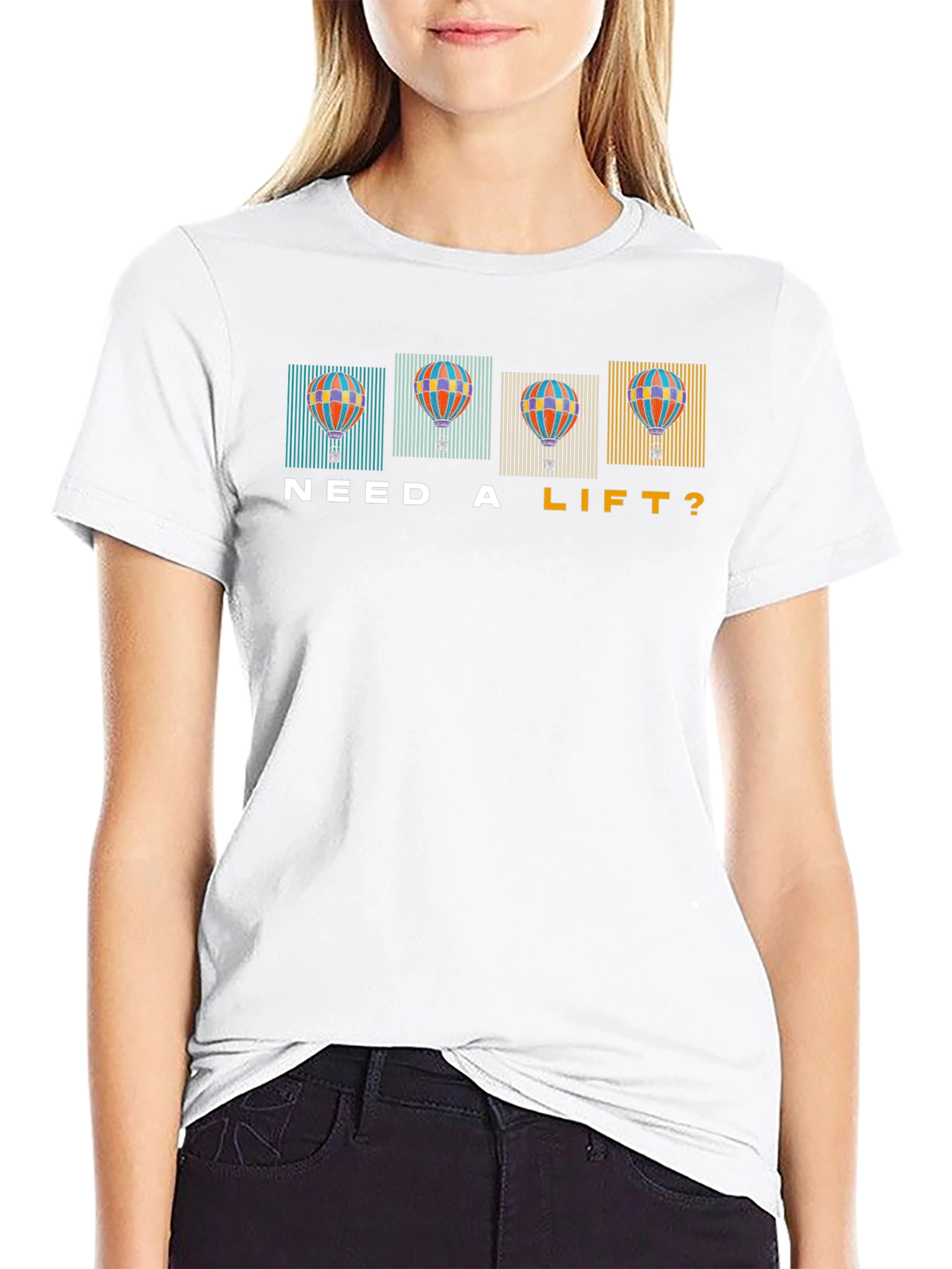 Need a Lift? Hot Air Balloon Graphic Tee