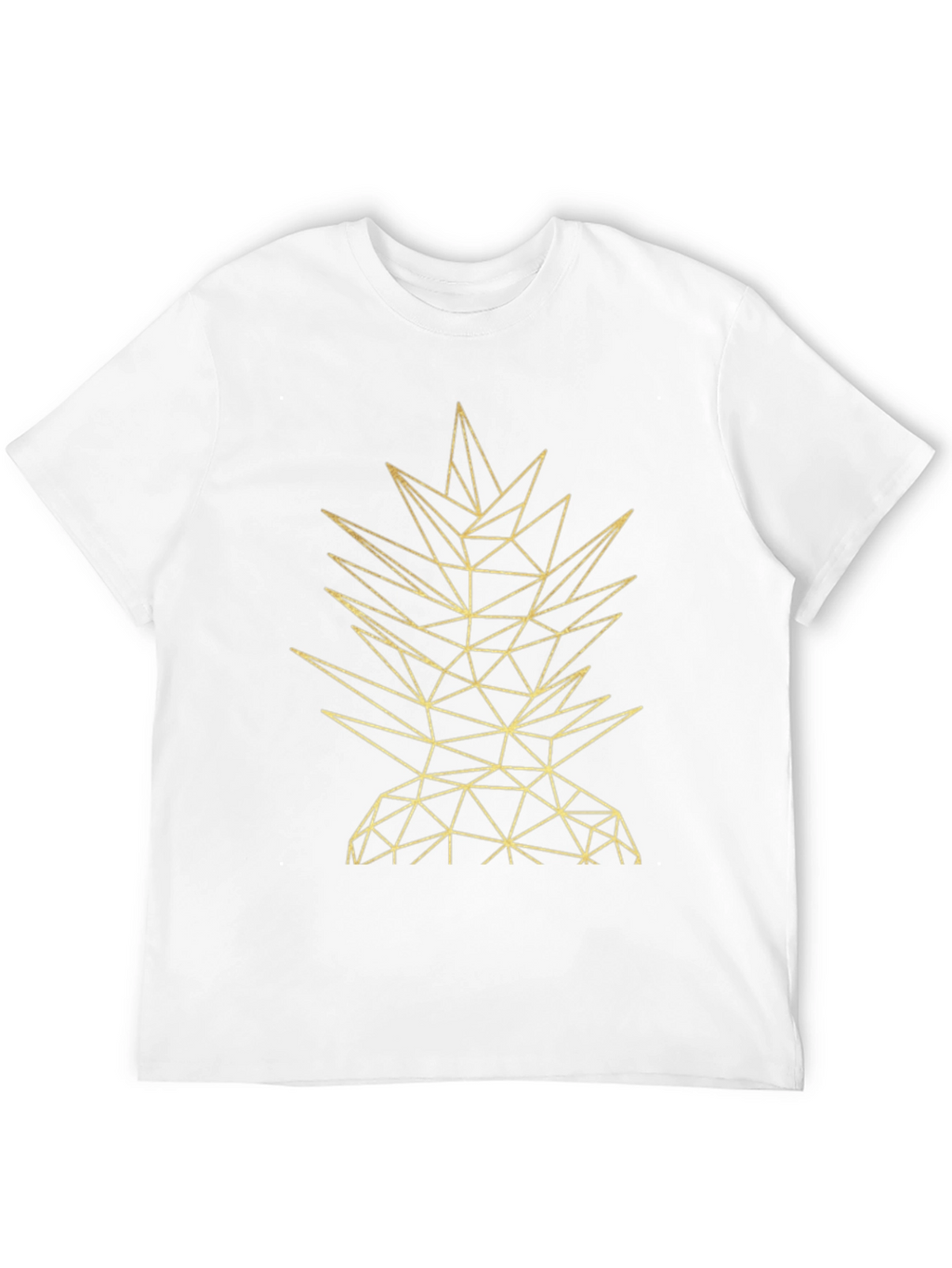 Geometric Pineapple Black T-Shirt