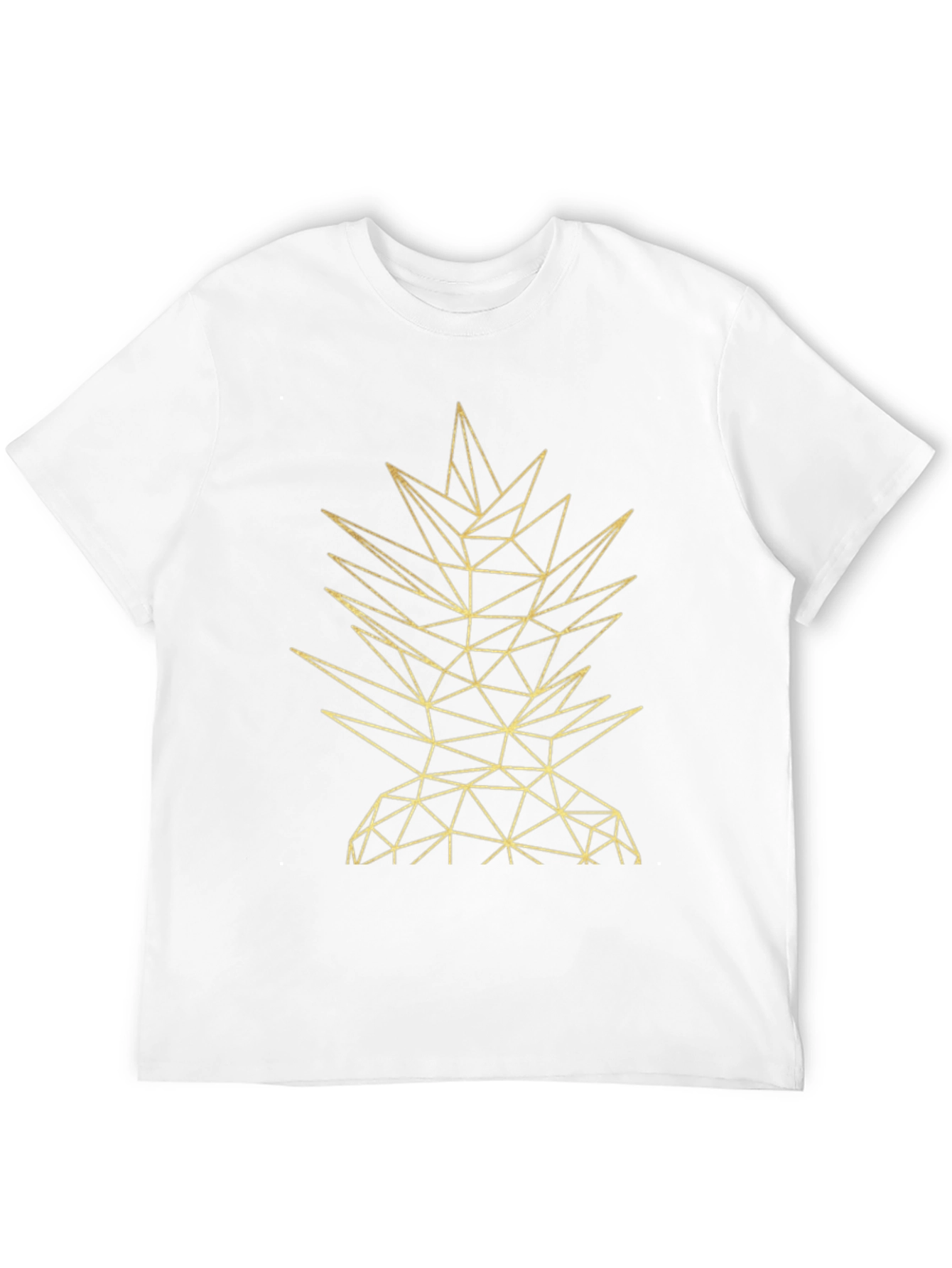 Geometric Pineapple Black T-Shirt