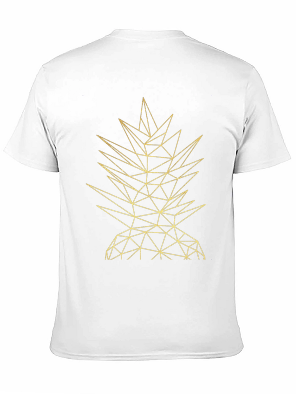 Geometric Pineapple Black T-Shirt