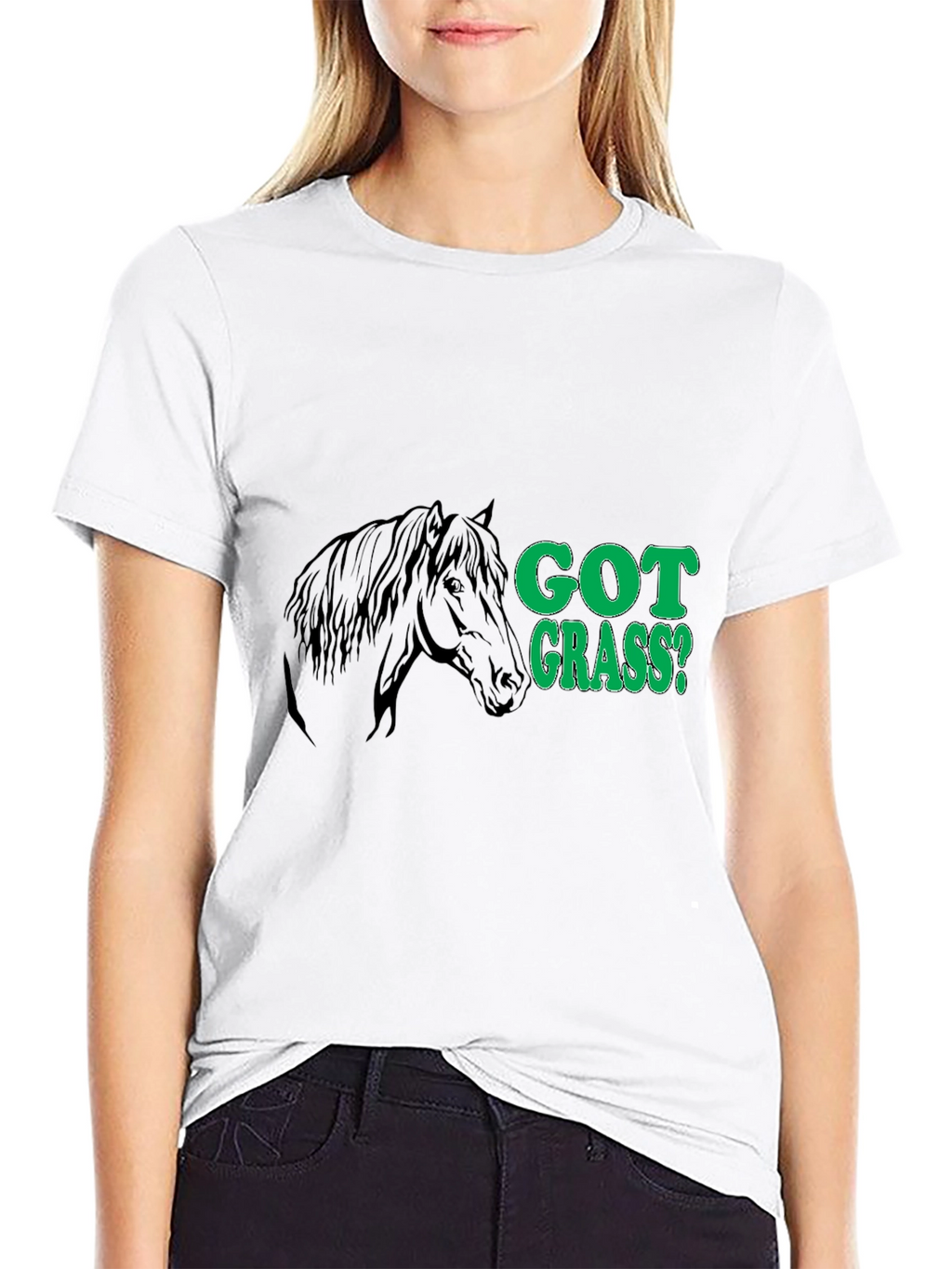 Got Grass? Black Horse Graphic Tee